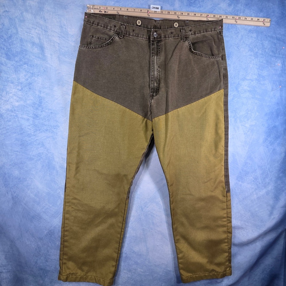 Wrangler ProGear Mens Upland Hunting Pants Brown Olive 42x30 Reinforced PG101NB